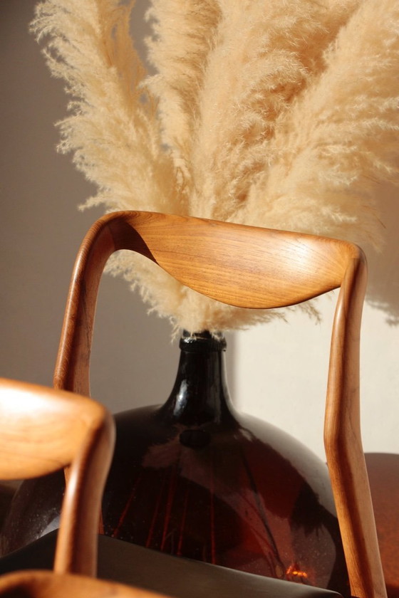 Image 1 of Set of 6 Vintage Scandinavian Teak Chairs – 1960s