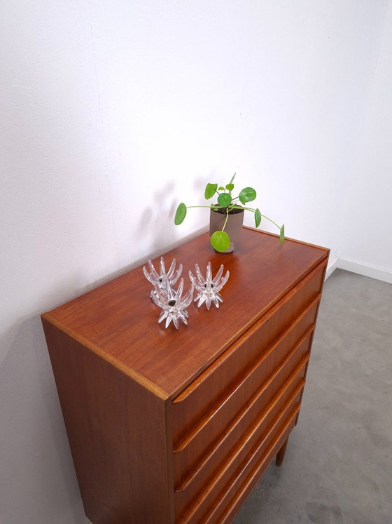 Image 1 of Teak chest of drawers from Denmark with 6 drawers