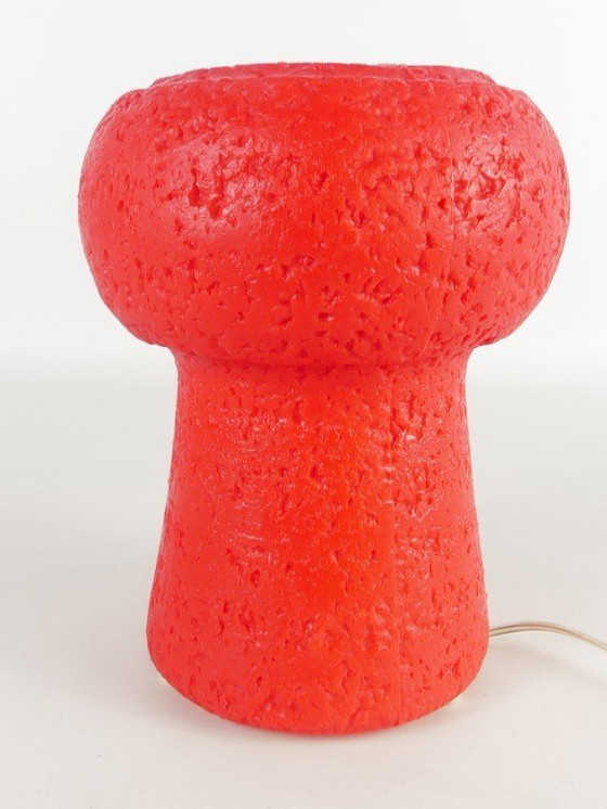 Image 1 of Lampe de table italienne de style spatial – Pierfrancesco Arnone – design rouge – années 1970