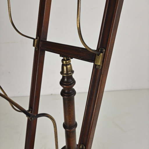 English antique revolving newspaper and book stand