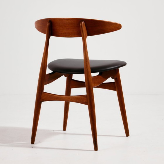 Image 1 of MK9478 CH33 sedia da pranzo in teak di Hans J. Wegner per Carl Hansen & Søn, Set di 6