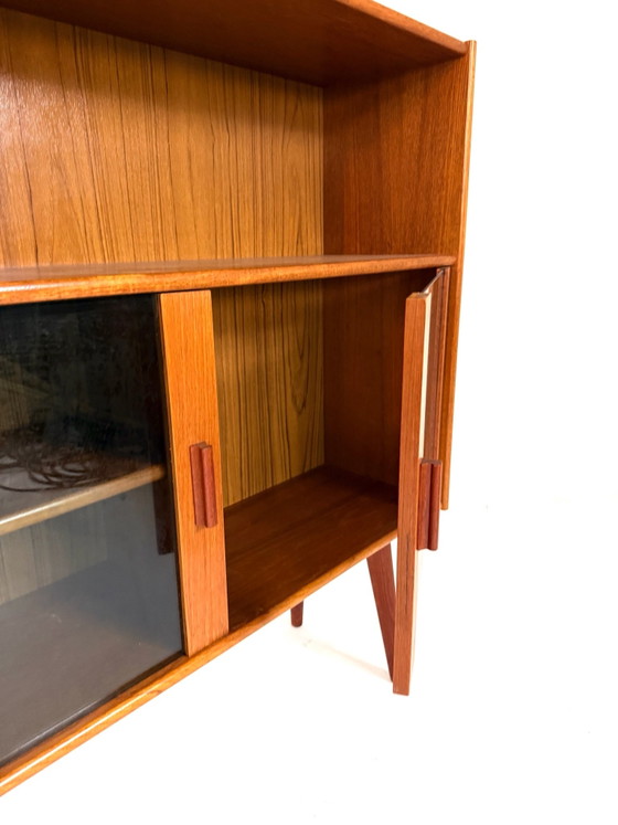 Librerie vintage danesi in teak anni '70, Legno, Vetro, Marrone (foto 6 di 10)