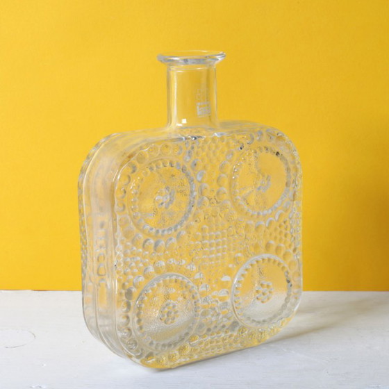 Mid-Century Grapponia Clear Bottle Vase by Nanny Still for Riihimäki / Finland / 1968 – Glass (photo 9 of 9)