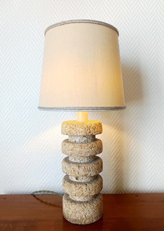 Tormos Style Brutalist Stone Lamp, Circa 1970 – Table lamps (photo 5 of 12)