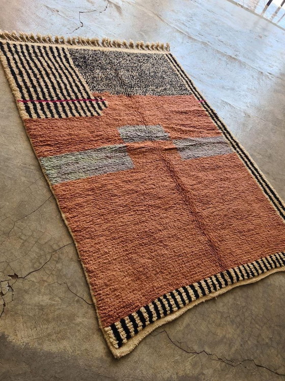 Handgemaakt Berberkleed van zuivere wol, traditioneel vakmanschap, met prachtige kleuren, afmeting 200/300 cm (photo 7 of 7)