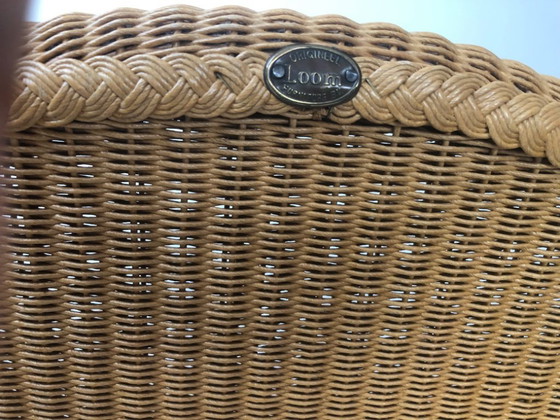 Image 1 of 4 chaises de salle à manger, Lloyd Loom, naturel