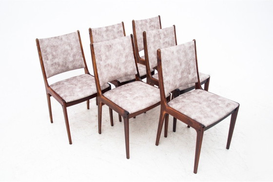 Image 1 of Set van 6 teakhouten stoelen, Uldum Mobelfabrik, Denemarken, 1960