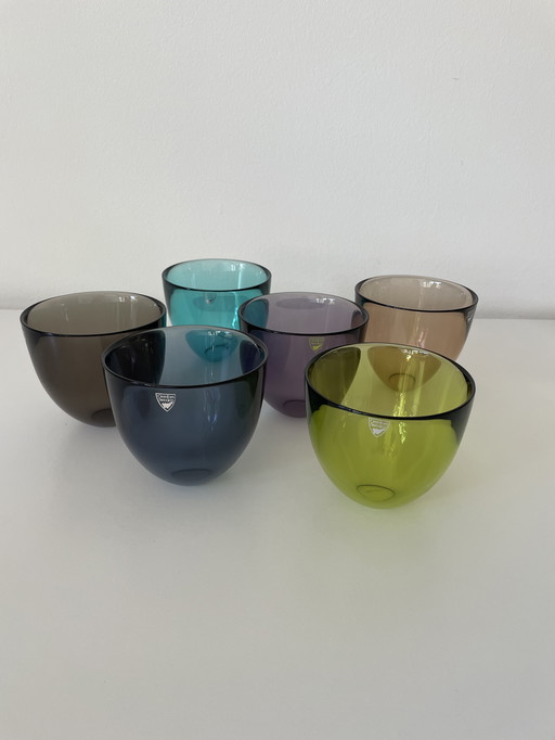 6x Orrefors Pastillo