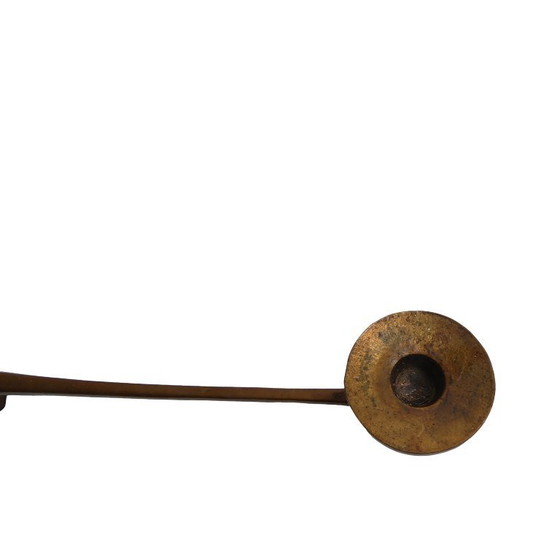 Image 1 of Brutalistischer Decken Kerzenhalter aus Bronze, 12flammig, 1960er Jahre