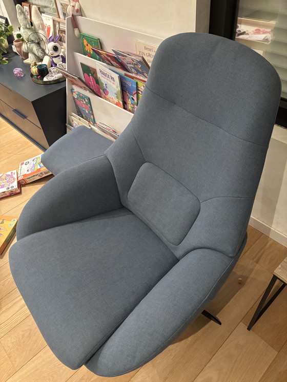 Image 1 of Bolia saga + poef blauw