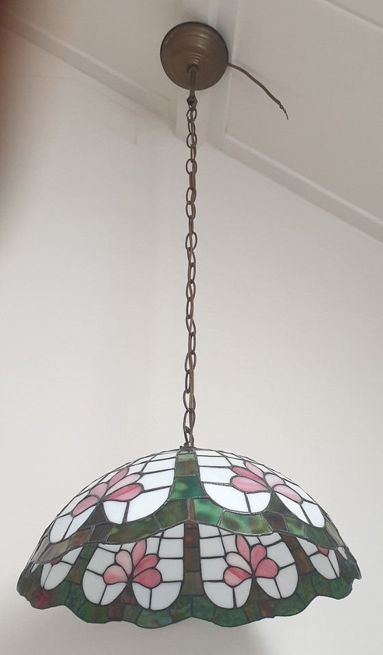 Stained Glass - Tiffany Style Lotus Flower Pendant Lamp (photo 36 of 65)