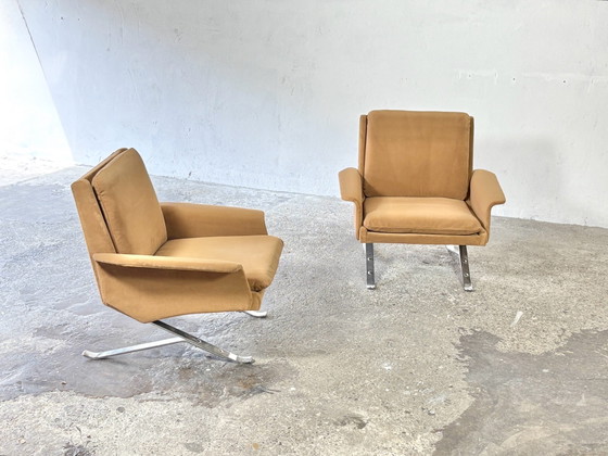 Rare pair of easy chairs designed by Paul and Michael Bode for Tectaform – Armchairs, Wood, Metal (photo 3 of 11)