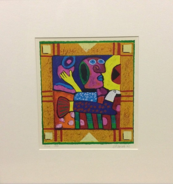 Image 1 of Silkscreen by Clemens Briels, XXl in perfect condition