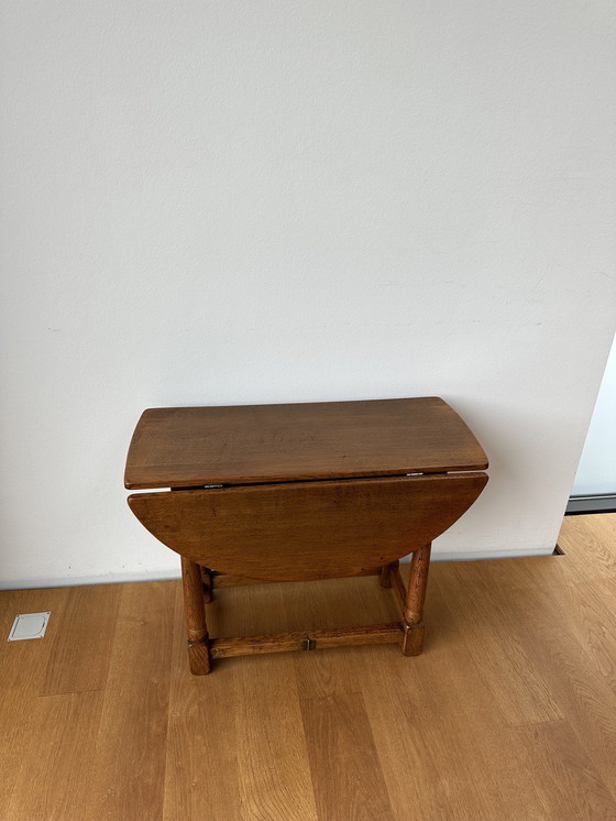 Image 1 of Foldable Oak Table ‘a bandelle‘