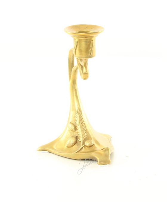 Image 1 of Bronzeleuchter im Jugendstil