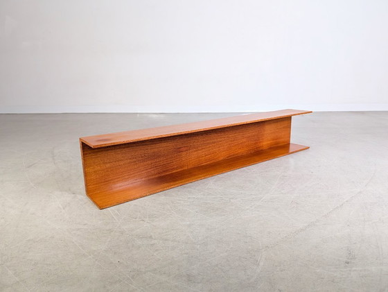 Image 1 of 2x mensola da parete originale Wilhelm Renz della metà del secolo scorso Walter Wirz in teak