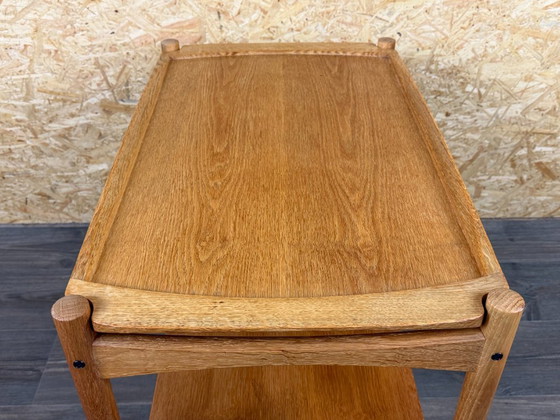1960s/70s Oak Serving Trolley with Tray by Poul Hundevad, Denmark – Bar carts, Wood (photo 10 of 17)