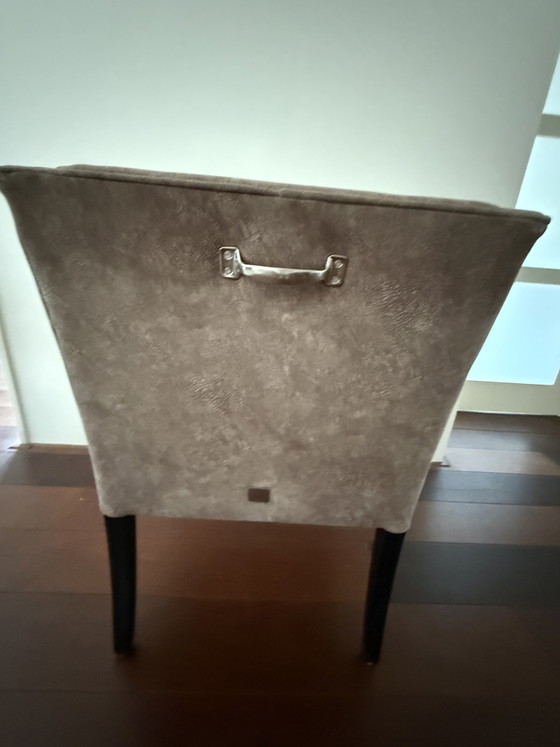 Riviera Maison 2 Eetkamerstoelen, Trufflr – Metal, Textile (photo 24 of 33)