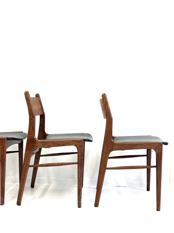 4 sillas de comedor danesas – Wood, Skai, Vintage (photo 6 of 11)