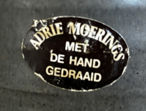 Image 1 of Vintage Adrie Moerings Gouda vase – Hand-turned ceramic