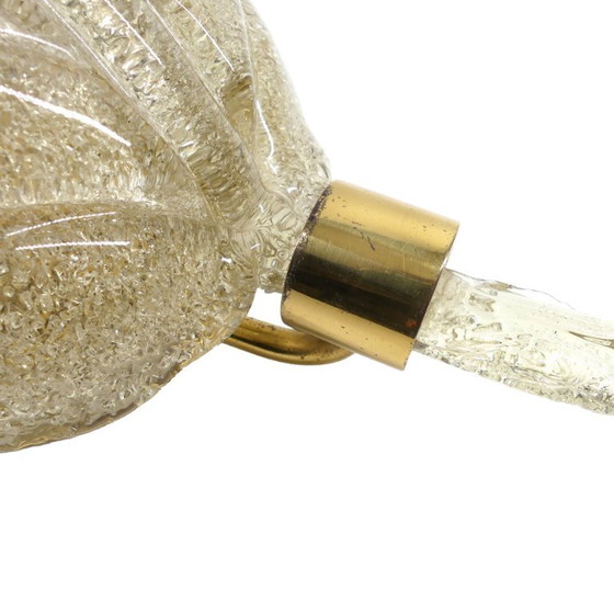 Image 1 of Grote wandlamp van Murano-glas, vervaardigd door Hillebrand, Duitsland, jaren 60.