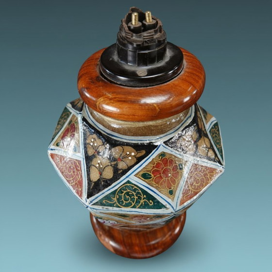 Image 1 of Lamp stand - camel skin - Pakistan