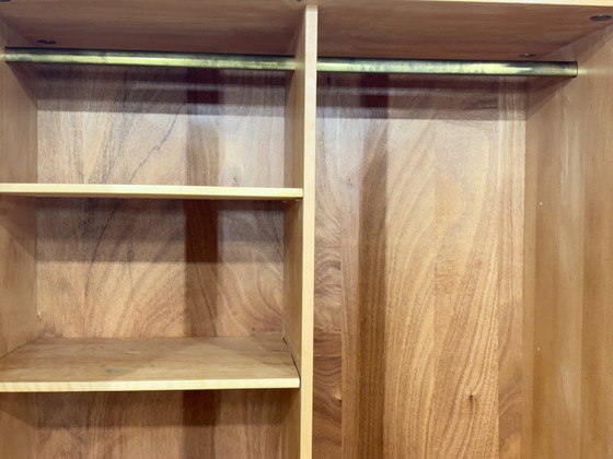 Image 1 of Prachtige vintage houten kledingkast, linnenkast, slaapkamerkast, mid-century modern