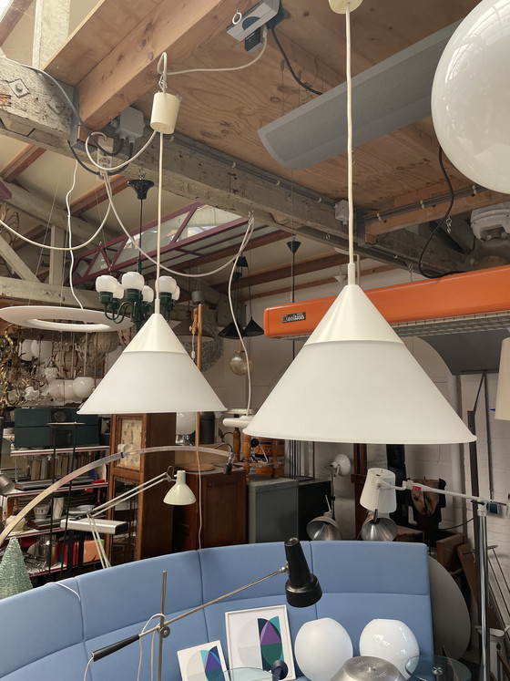 Image 1 of 2 Glashutte Limburg Deckenlampen, 80er Jahre