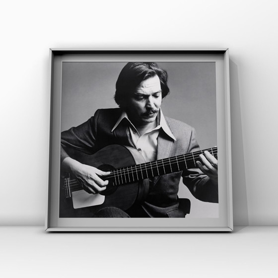 Image 1 of 1x œuvre d'art en noir et blanc de Carlos Jobim, milieu du XXe siècle, années 1970