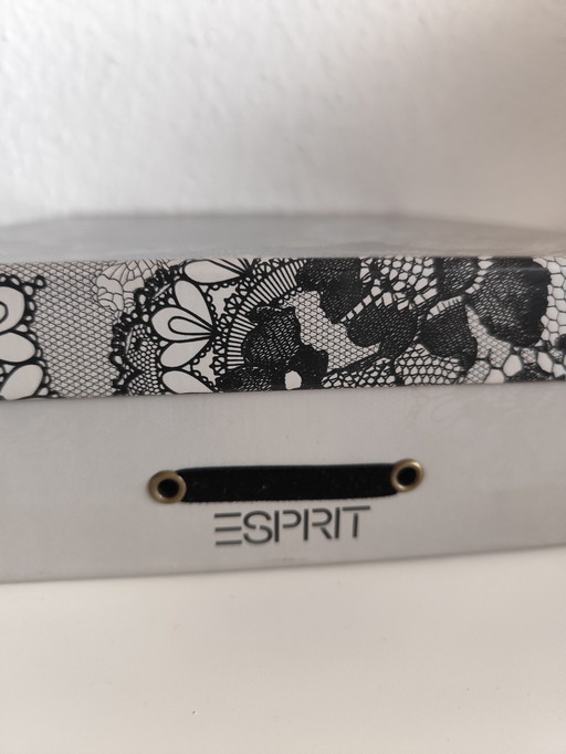 Esprit opbergdoos zwart kant – Kant & roze