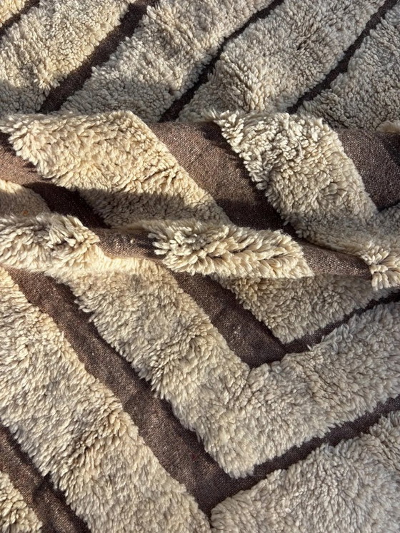 Image 1 of Modern Moroccan Mrirt Rug Cream Wool 