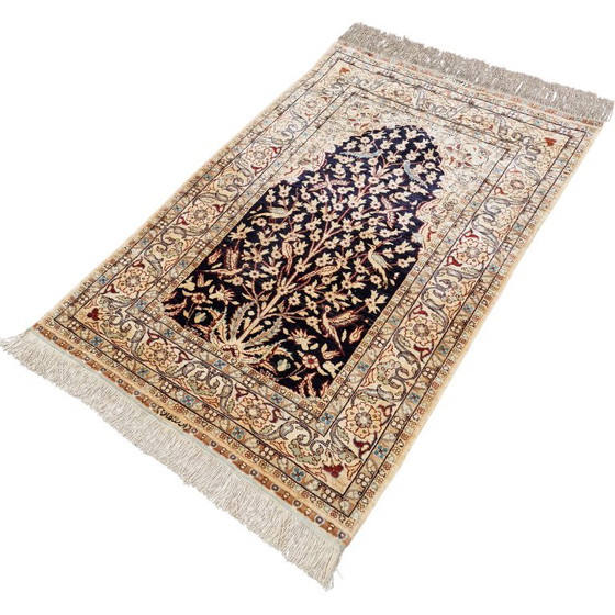Tapis Hereke Ancien en Soie Signé | Tapis Turc Noué Main | Collection | 117×79 cm – Silk (photo 3 of 11)