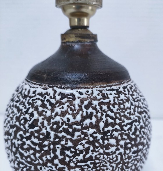 Image 1 of keramische lamp in de stijl van Louis Dage Jean Besnard, jaren 30