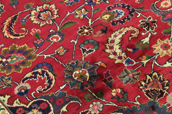 Image 1 of Original Perserteppich Keschan,Kashan Rot 340 x 250 cm Top Zustand Klassik Alt