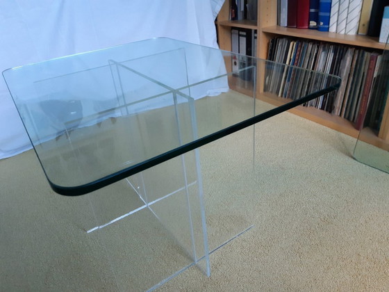 Image 1 of Table d'appoint en verre, années 1970