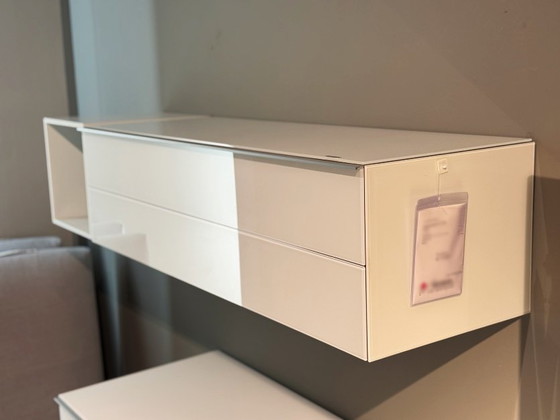 Scala mediameubel, Spectral, tv-meubelen, Glas, Textiel, Wit, Modern (foto 5 van 7)