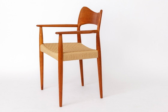 Image 1 of Rare Fauteuil Danois en Teck par Arne Hovmand-Olsen pour Mogens Kold, Vintage 1960