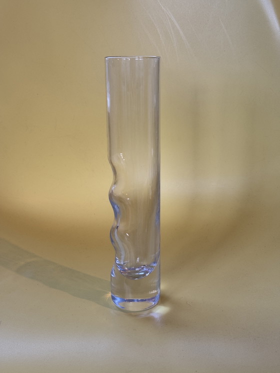 Image 1 of Vintage crystal vase / glass Italy - space age design 70s