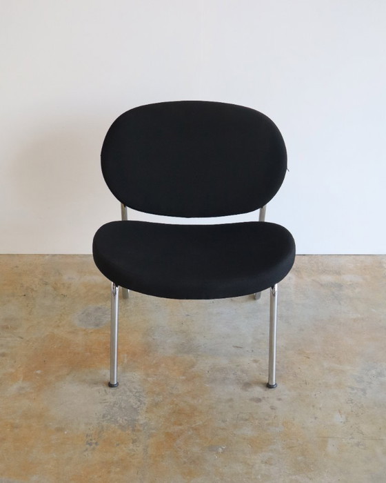 Sitland design poltrona con struttura tubolare made in Italy, Sedie e poltrone, Tessile, Cromo, Nero (foto 10 di 11)