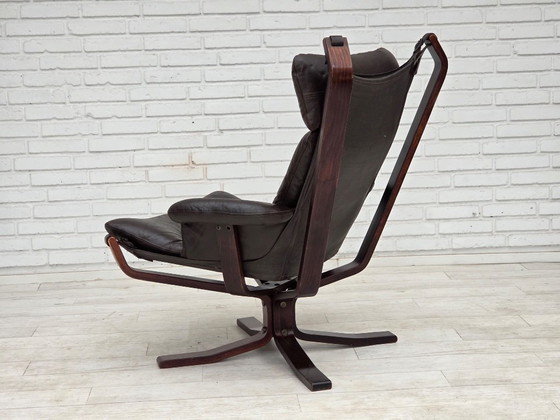 Anni '70, sedia norvegese di Sigurd Ressel, modello "Falcon". – Poltrone, Legno (photo 6 of 19)
