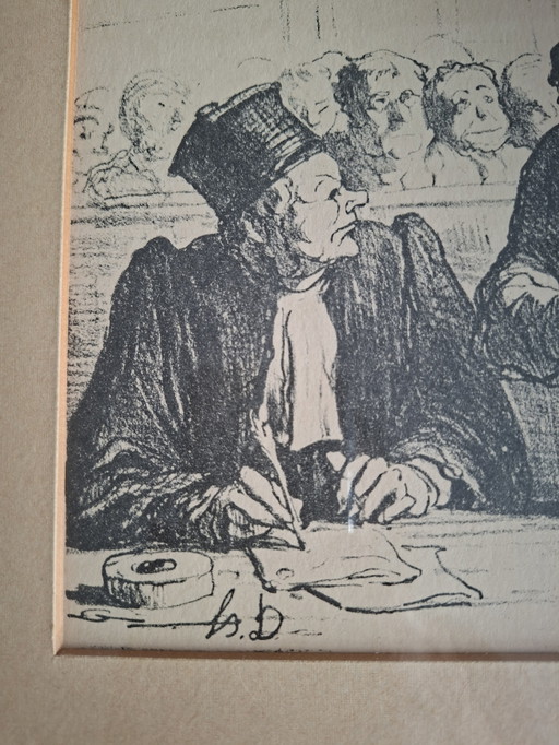 Tekening van Honoré Daumier
