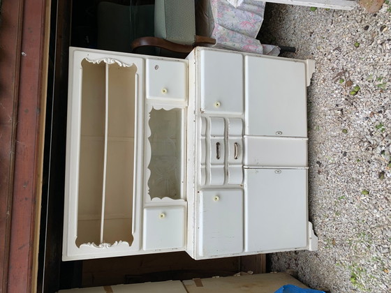Art Deco tweedelige keukenkast – Opbergkast, Glas (photo 4 of 9)