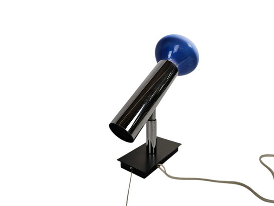 Image 1 of OMI - Koch & Lowy - Space Age - muur//wandspot - chroom - metaal - 3e kwart 20e eeuw