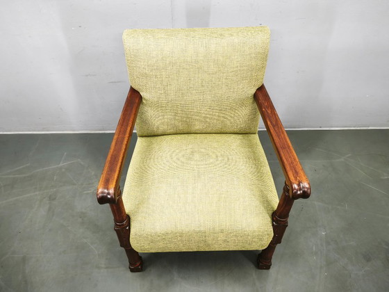 Art-déco-Sessel aus Buchenholz, Tschechoslowakei, ca. 1935–1945 – Wood (photo 3 of 14)