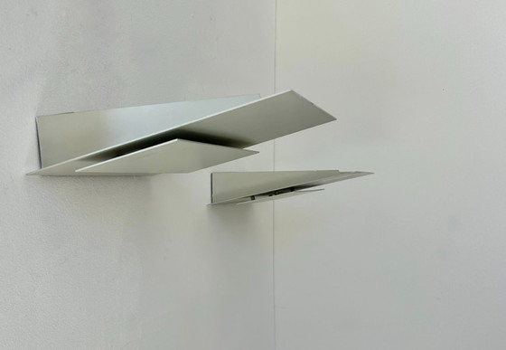 Image 1 of Coppia di applique vintage in fusione di alluminio, Francia 1970