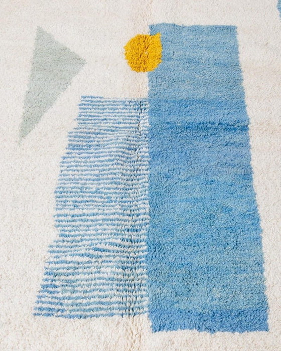 Image 1 of Tappeto in lana naturale tessuto a mano, lavorazione artigianale tradizionale, 150/250 cm