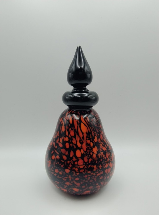 Boccetta in vetro artistico di Murano di Archimede Seguso, Oggetti decorativi, Arancione (foto 9 di 10)
