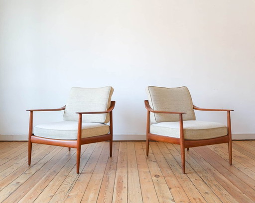 Set of 2 Walter Knoll Antimott easy chairs
