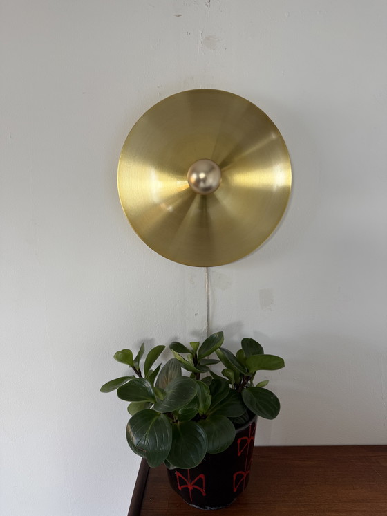 Image 1 of Applique murale vintage « disque » style Space Age, Honsel '70