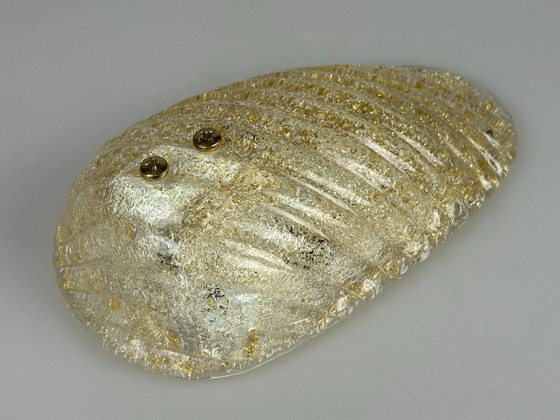 Image 1 of Lampada da parete anni '60 e '70, in vetro e ottone, design spaziale